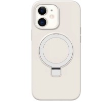 Чохол Silicone Case Full Protective NO LOGO with Ring для Apple iPhone 11 (6.1") White
