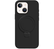 Чохол Silicone Case Full Protective NO LOGO with Ring для Apple iPhone 13 / 14 (6.1") Black
