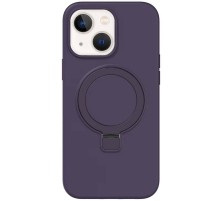 Чохол Silicone Case Full Protective NO LOGO with Ring для Apple iPhone 13 / 14 (6.1") Purple