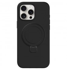 Чохол Silicone Case Full Protective NO LOGO with Ring для Apple iPhone 13 Pro Max (6.7") Black