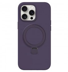 Чохол Silicone Case Full Protective NO LOGO with Ring для Apple iPhone 13 Pro Max (6.7") Purple