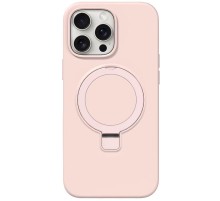 Чохол Silicone Case Full Protective NO LOGO with Ring для Apple iPhone 12 Pro / 12 (6.1") Pink
