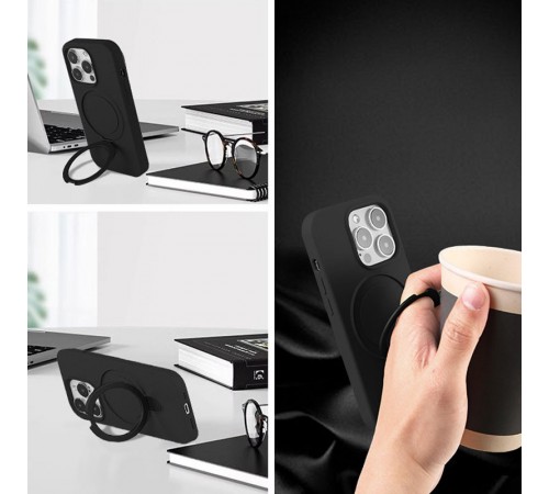 Чохол Silicone Case Full Protective NO LOGO with Ring для Apple iPhone 12 Pro Max (6.7") Black Чохол Silicone Case Full Protective NO LOGO with Ring для Apple iPhone 12 Pro Max (6.7") Black