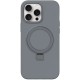 Чохол Silicone Case Full Protective NO LOGO with Ring для Apple iPhone 12 Pro Max (6.7") Grey