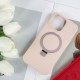 Чохол Silicone Case Full Protective NO LOGO with Ring для Apple iPhone 12 Pro Max (6.7") Pink