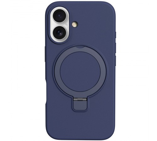 Чохол Silicone Case Full Protective NO LOGO with Ring для Apple iPhone 16 (6.1") Dark Blue Чохол Silicone Case Full Protective NO LOGO with Ring для Apple iPhone 16 (6.1") Dark Blue
