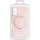 Чохол Silicone Case Full Protective NO LOGO with Ring для Apple iPhone 16 (6.1") Pink
