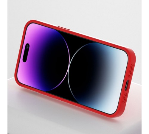 Чохол Silicone Case Full Protective NO LOGO with Ring для Apple iPhone 16 (6.1") Red Чохол Silicone Case Full Protective NO LOGO with Ring для Apple iPhone 16 (6.1") Red