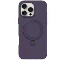 Чохол Silicone Case Full Protective NO LOGO with Ring для Apple iPhone 16 Pro (6.3") Purple