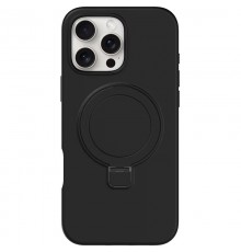 Чохол Silicone Case Full Protective NO LOGO with Ring для Apple iPhone 16 Pro Max (6.9") Black