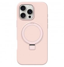 Чохол Silicone Case Full Protective NO LOGO with Ring для Apple iPhone 16 Pro Max (6.9") Pink