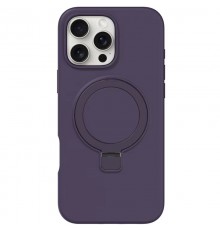 Чохол Silicone Case Full Protective NO LOGO with Ring для Apple iPhone 16 Pro Max (6.9") Purple