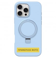 Чохол Silicone Case Full Protective NO LOGO with Ring для Apple iPhone 16e (6.1") Blue