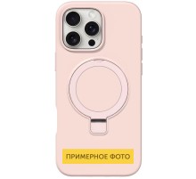 Чохол Silicone Case Full Protective NO LOGO with Ring для Apple iPhone 16e (6.1") Pink