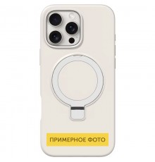 Чохол Silicone Case Full Protective NO LOGO with Ring для Apple iPhone 16e (6.1") White