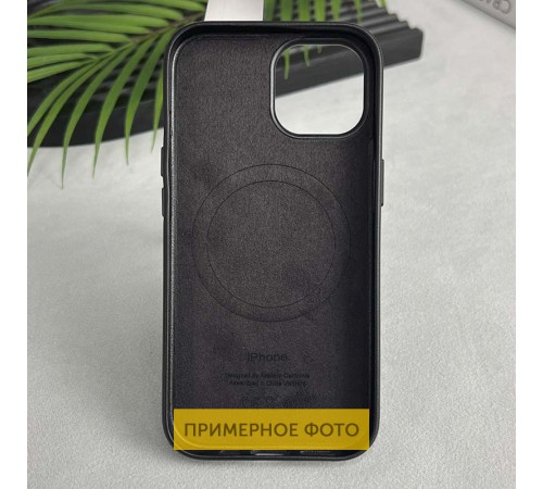 Шкіряний чохол Leather Case (AAA) with MagSafe and Animation для Apple iPhone 16 (6.1") Black Шкіряний чохол Leather Case (AAA) with MagSafe and Animation для Apple iPhone 16 (6.1") Black