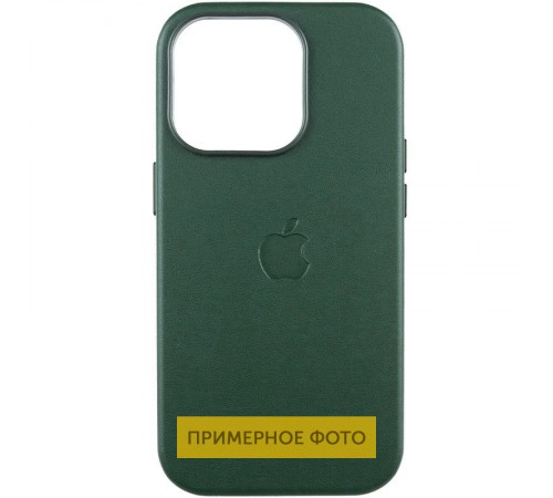 Шкіряний чохол Leather Case (AAA) with MagSafe and Animation для Apple iPhone 16 (6.1") Green Шкіряний чохол Leather Case (AAA) with MagSafe and Animation для Apple iPhone 16 (6.1") Green