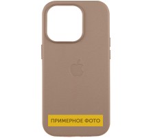Шкіряний чохол Leather Case (AAA) with MagSafe and Animation для Apple iPhone 16 (6.1") Taupe