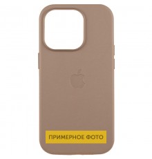 Шкіряний чохол Leather Case (AAA) with MagSafe and Animation для Apple iPhone 16 (6.1") Taupe