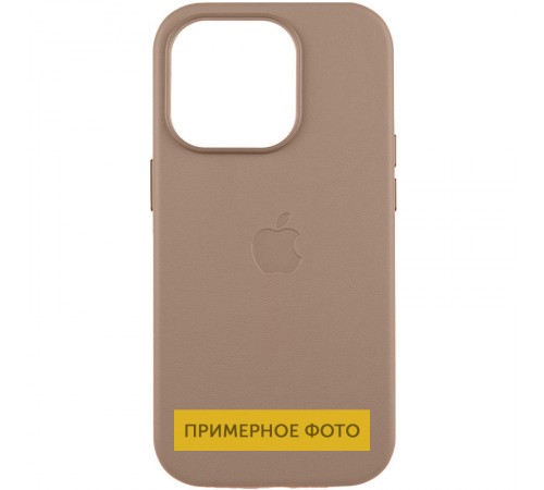 Шкіряний чохол Leather Case (AAA) with MagSafe and Animation для Apple iPhone 16 (6.1") Taupe Шкіряний чохол Leather Case (AAA) with MagSafe and Animation для Apple iPhone 16 (6.1") Taupe