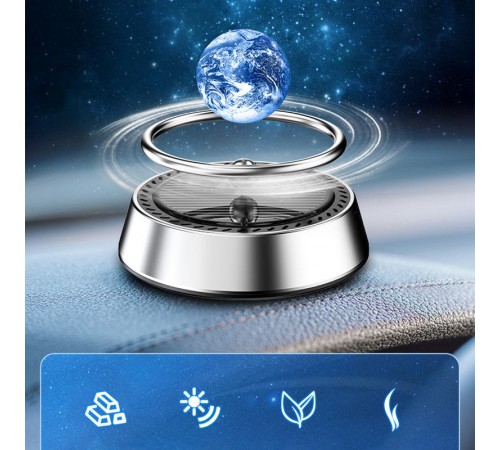Ароматизатор/освіжувач повітря у машину Planet Earth Silver Ароматизатор/освіжувач повітря у машину Planet Earth Silver
