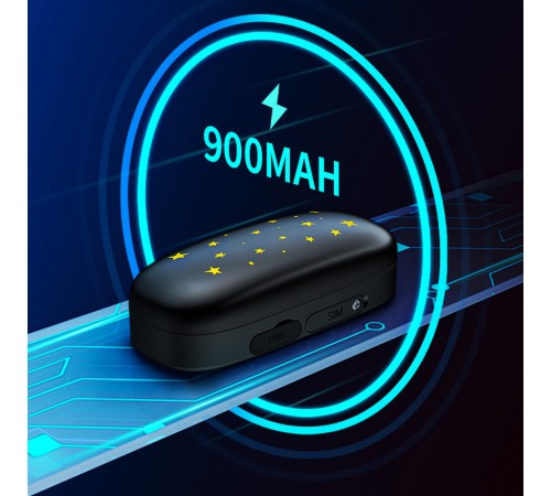 Трекер GPS для тварин V53 Pet Tracker SIM (4GLTE) 900mAh Black Трекер GPS для тварин V53 Pet Tracker SIM (4GLTE) 900mAh Black