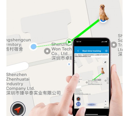 Трекер GPS для тварин V53 Pet Tracker SIM (4GLTE) 900mAh White Трекер GPS для тварин V53 Pet Tracker SIM (4GLTE) 900mAh White