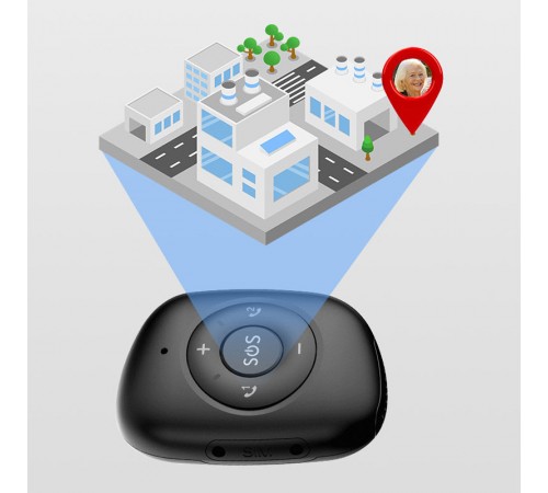 Трекер GPS V50 Tracker Pendant SIM (4G LTE with 2G GSM fallback) 1000mAh Black Трекер GPS V50 Tracker Pendant SIM (4G LTE with 2G GSM fallback) 1000mAh Black