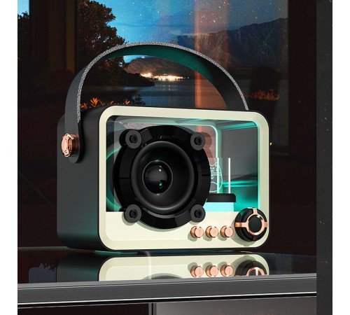 Bluetooth колонка QD05 Retro Style Black