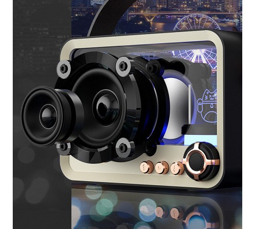 Bluetooth колонка QD05 Retro Style Black