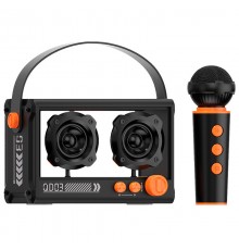 Bluetooth колонка QD03 Transparent з мікрофоном Black