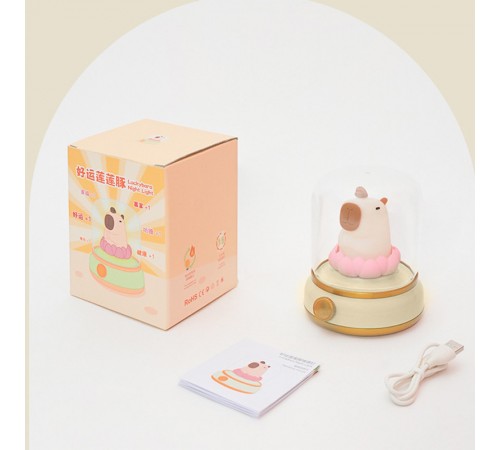 Нічник Capybara and Lotus Yellow Нічник Capybara and Lotus Yellow
