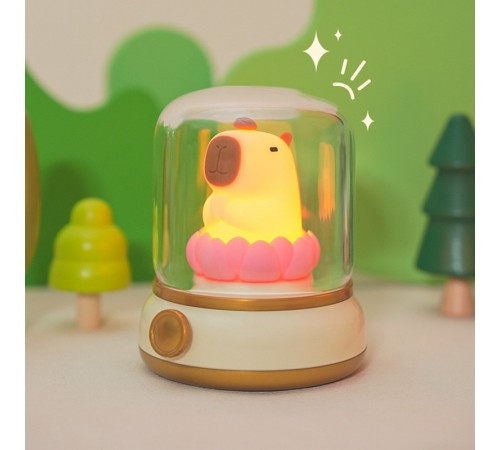 Нічник Capybara and Lotus Yellow Нічник Capybara and Lotus Yellow