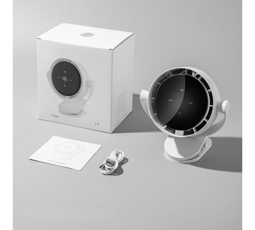 Настільний вентилятор F7 з затискачем 4000mAh White