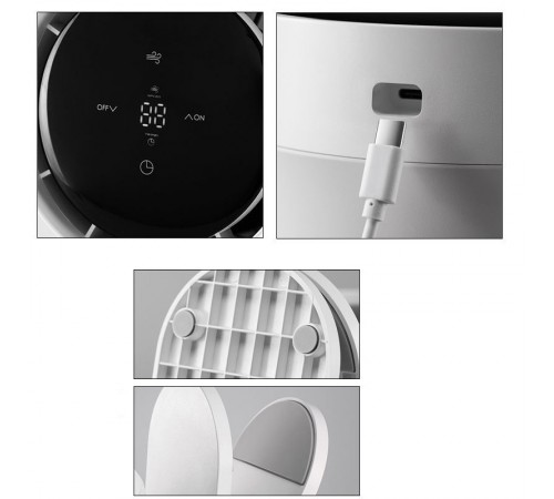 Настільний вентилятор F7 з затискачем 4000mAh White