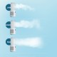 Настільний вентилятор F8 3in1 з Bluetooth-динаміком і нічником 4000mAh White