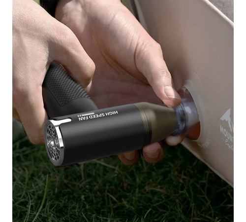 Портативний високошвидкісний фен HX132 3300mAh Black Портативний високошвидкісний фен HX132 3300mAh Black