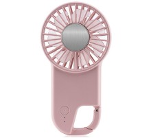 Портативний вентилятор SQT-BF2 з карабіном 1800mAh Pink