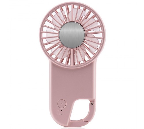 Портативний вентилятор SQT-BF2 з карабіном 1800mAh Pink Портативний вентилятор SQT-BF2 з карабіном 1800mAh Pink