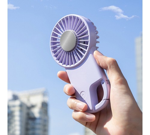 Портативний вентилятор SQT-BF2 з карабіном 1800mAh Purple Портативний вентилятор SQT-BF2 з карабіном 1800mAh Purple