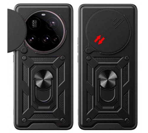 Ударостійкий чохол Camshield Serge Ring для Xiaomi 15 Ultra Чорний Ударостійкий чохол Camshield Serge Ring для Xiaomi 15 Ultra Чорний