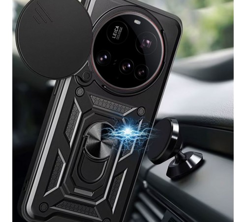 Ударостійкий чохол Camshield Serge Ring для Xiaomi 15 Ultra Чорний Ударостійкий чохол Camshield Serge Ring для Xiaomi 15 Ultra Чорний