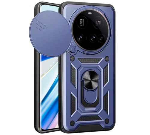 Ударостійкий чохол Camshield Serge Ring для Xiaomi 15 Ultra Синій Ударостійкий чохол Camshield Serge Ring для Xiaomi 15 Ultra Синій