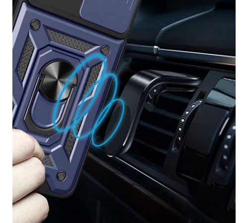 Ударостійкий чохол Camshield Serge Ring для Xiaomi 15 Ultra Синій Ударостійкий чохол Camshield Serge Ring для Xiaomi 15 Ultra Синій