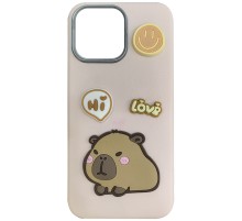 Чохол TPU Leather Toys для Apple iPhone 11 (6.1") Capybara / Pink
