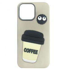 Чохол TPU Leather Toys для Apple iPhone 13 / 14 (6.1") Coffee / Sand