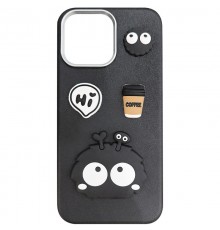 Чохол TPU Leather Toys для Apple iPhone 13 / 14 (6.1") Monster / Black