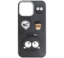 Чохол TPU Leather Toys для Apple iPhone 16 (6.1") Monster / Black