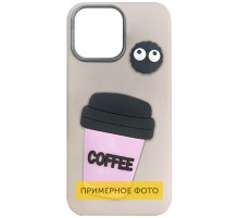 Чохол TPU Leather Toys для Xiaomi Redmi Note 14 4G (Europe version) Coffee / Pink