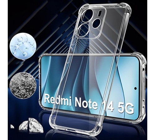 TPU чохол GETMAN Ease logo посилені кути Full Camera для Xiaomi Redmi Note 14 4G (Europe version) Безбарвний (прозорий) TPU чохол GETMAN Ease logo посилені кути Full Camera для Xiaomi Redmi Note 14 4G (Europe version) Безбарвний (прозорий)